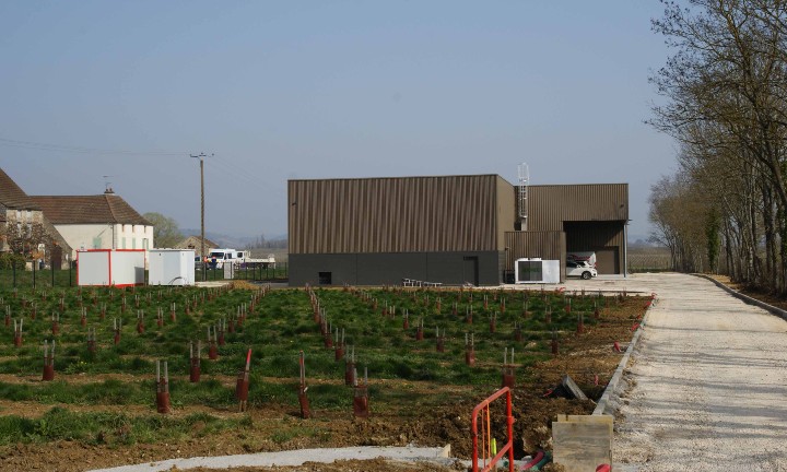 Visite de chantier au domaine viticole Deveney-Mars à Puligny-Montrachet