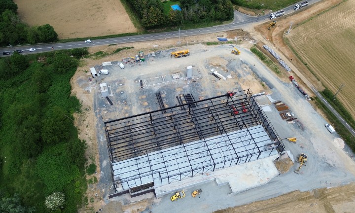 Les coulisses d'une construction d'Intermarché à Frans (01)