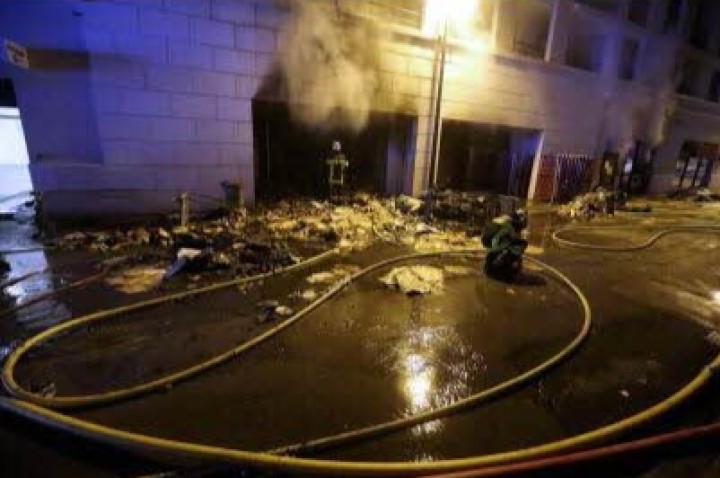 travaux suite incendie commerce